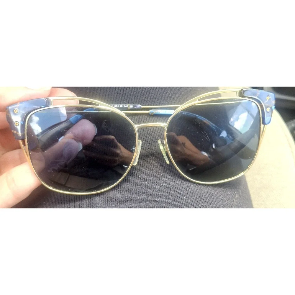Tory‎ Burch Butterfly Eyeglasses *Frame Only* Gold Tortoise Shell Blue Lenses